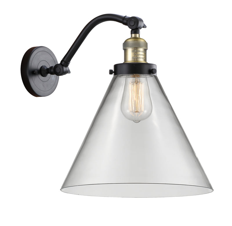 Innovations 515-1W-BAB-G42-L One Light Wall Sconce, Black Antique Brass
