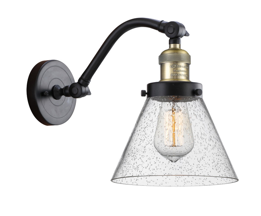 Innovations 515-1W-BAB-G44 One Light Wall Sconce, Black Antique Brass