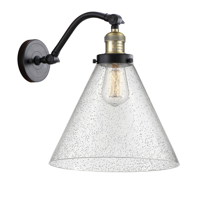 Innovations 515-1W-BAB-G44-L One Light Wall Sconce, Black Antique Brass