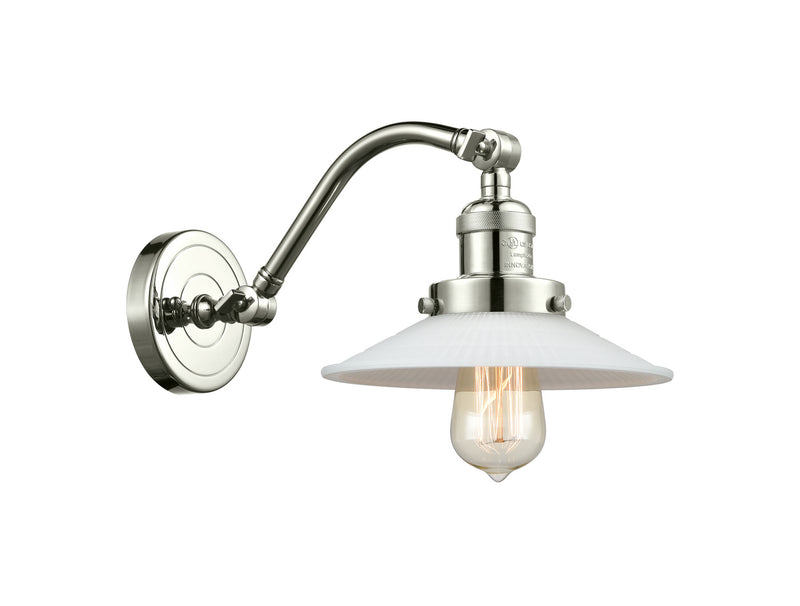 Innovations 515-1W-PN-G1 One Light Wall Sconce, Polished Nickel