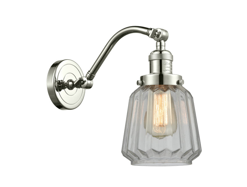 Innovations 515-1W-PN-G142 One Light Wall Sconce, Polished Nickel