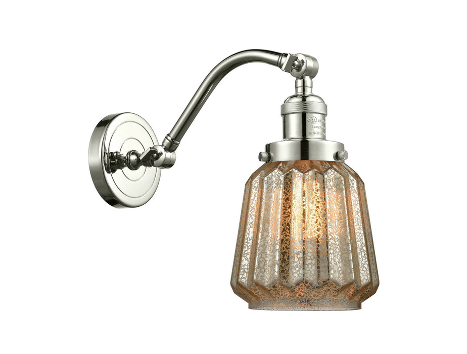 Innovations 515-1W-PN-G146 One Light Wall Sconce, Polished Nickel