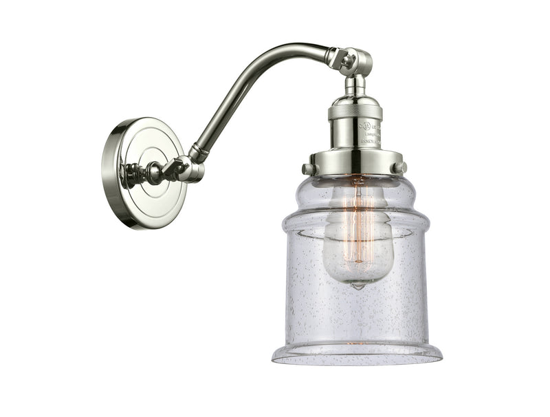 Innovations 515-1W-PN-G184 One Light Wall Sconce, Polished Nickel