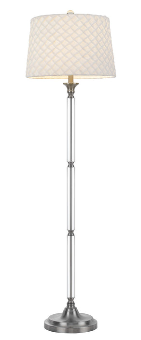 Cal Lighting BO-2998FL One Light Floor Lamp, Brushed Steel