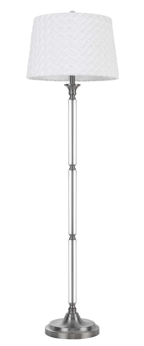 Cal Lighting BO-2998FL One Light Floor Lamp, Brushed Steel