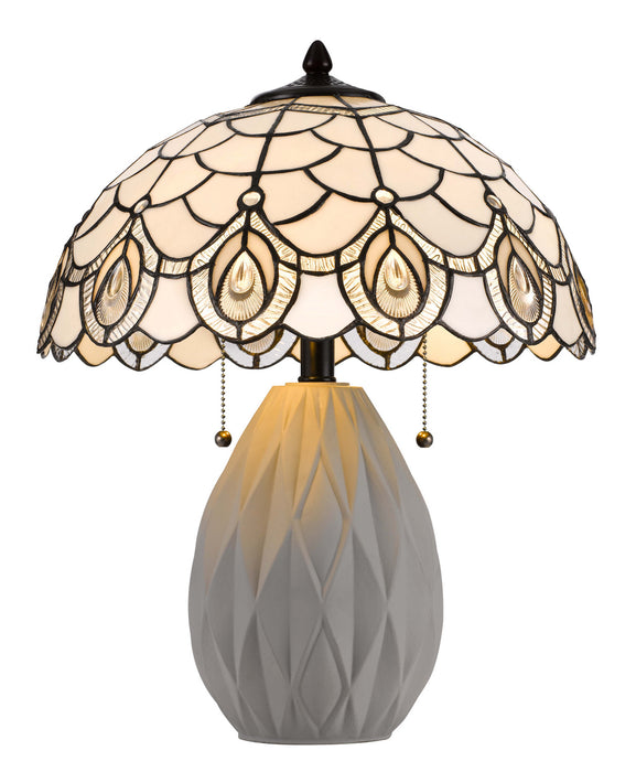 Cal Lighting BO-3001TB Two Light Accent Lamp, Tiffany