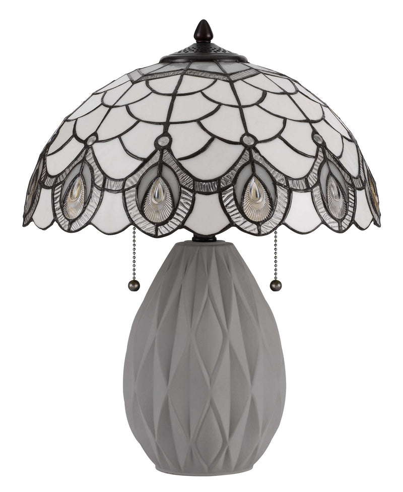Cal Lighting BO-3001TB Two Light Accent Lamp, Tiffany