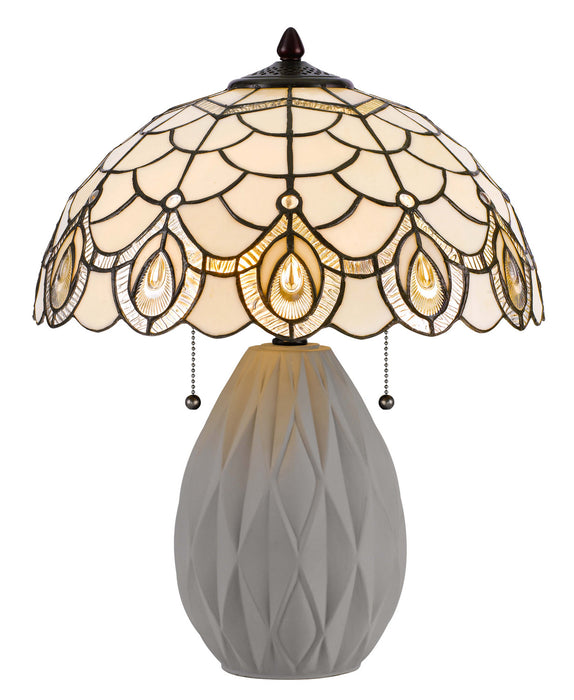Cal Lighting BO-3001TB Two Light Accent Lamp, Tiffany