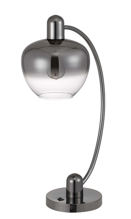 Cal Lighting BO-3006TB One Light Desk Lamp, Gun metal