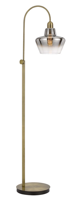 Cal Lighting BO-3007FL One Light Floor Lamp, Antique Brass