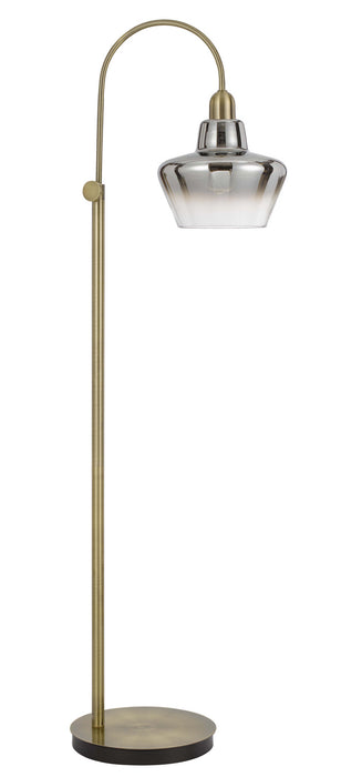 Cal Lighting BO-3007FL One Light Floor Lamp, Antique Brass