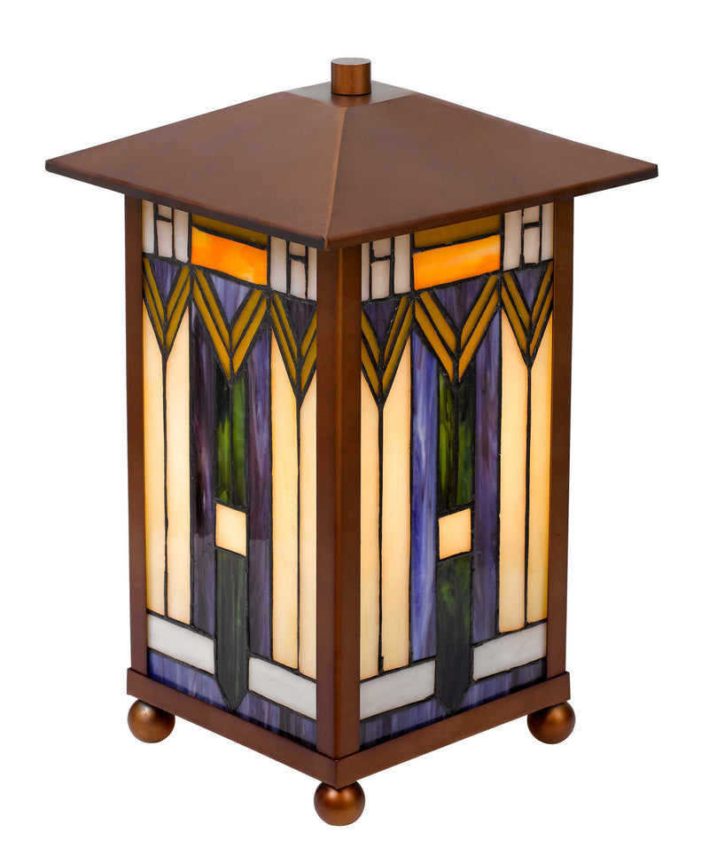 Cal Lighting BO-3014TB One Light Accent Lamp, Tiffany