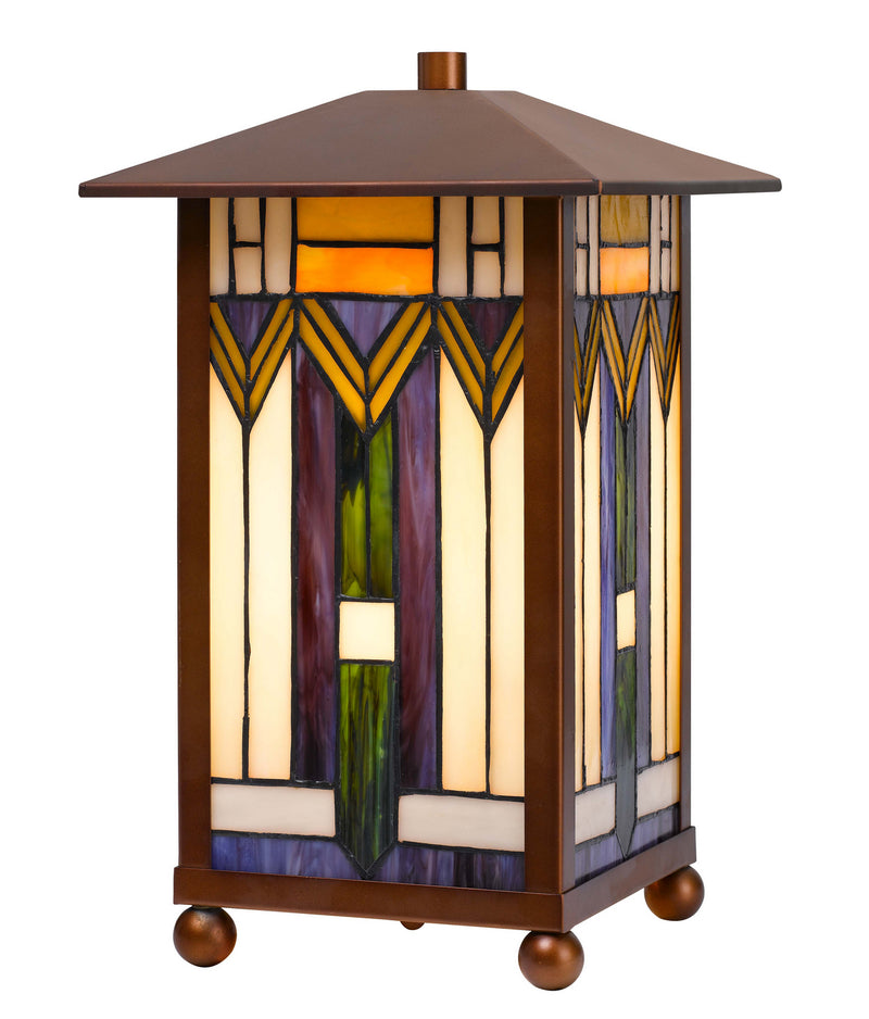 Cal Lighting BO-3014TB One Light Accent Lamp, Tiffany