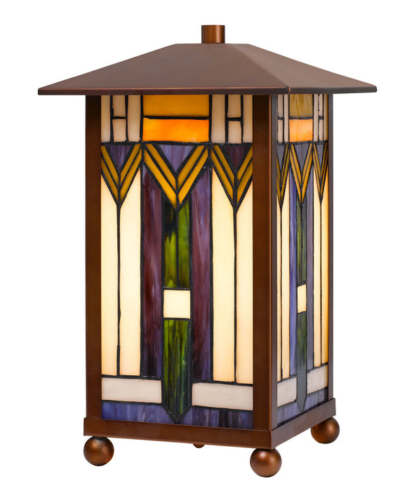 Cal Lighting BO-3014TB One Light Accent Lamp, Tiffany