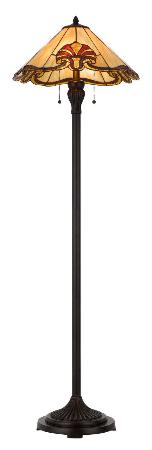 Cal Lighting BO-3015FL Two Light Floor Lamp, Tiffany