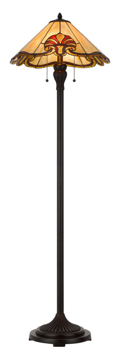 Cal Lighting BO-3015FL Two Light Floor Lamp, Tiffany