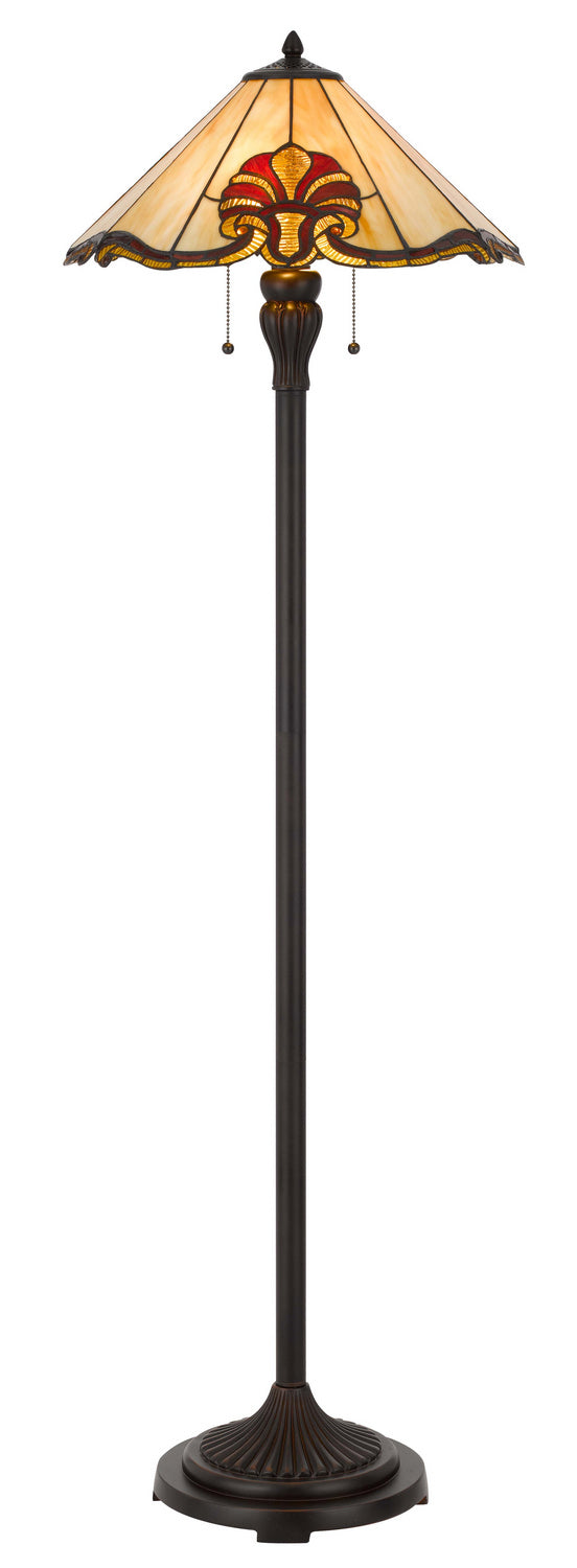 Cal Lighting BO-3015FL Two Light Floor Lamp, Tiffany