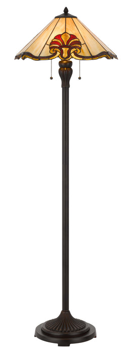 Cal Lighting BO-3015FL Two Light Floor Lamp, Tiffany