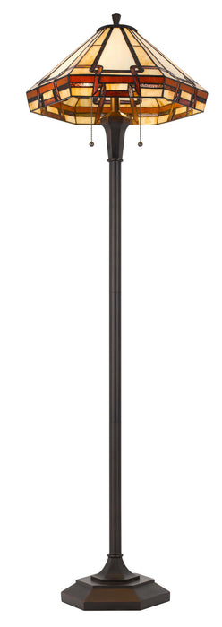 Cal Lighting BO-3016FL Two Light Floor Lamp, Tiffany