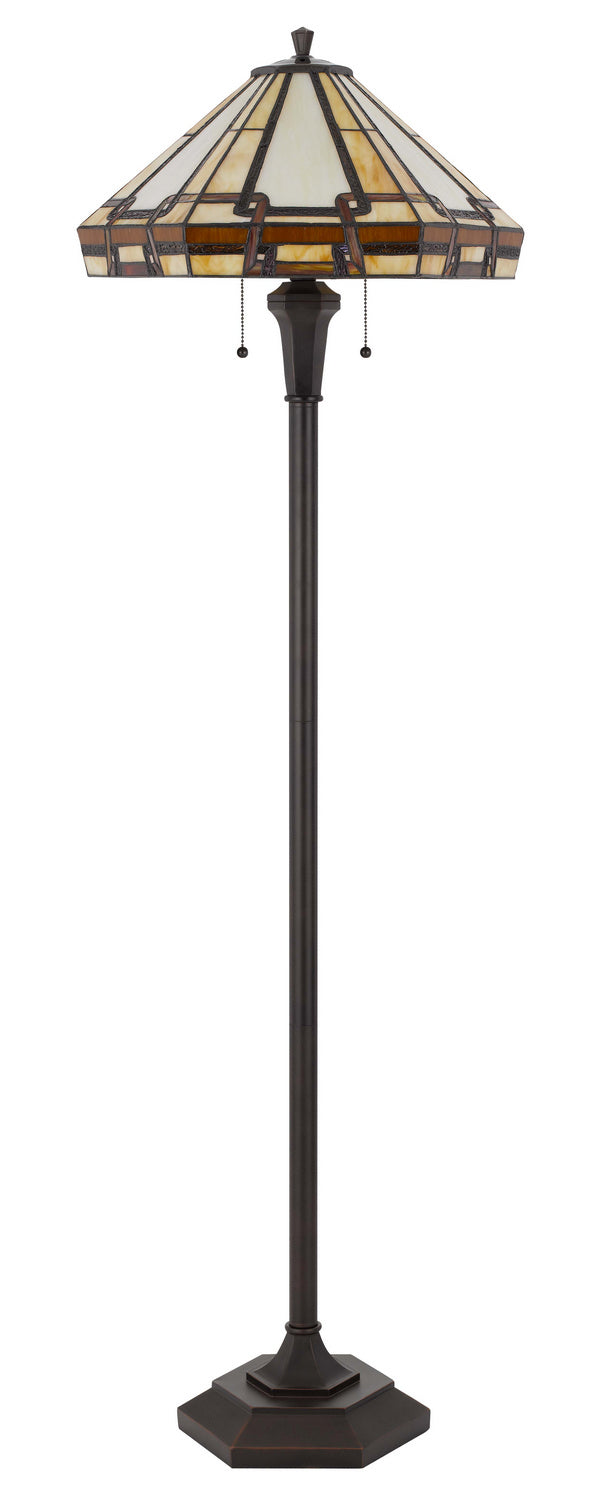 Cal Lighting BO-3016FL Two Light Floor Lamp, Tiffany