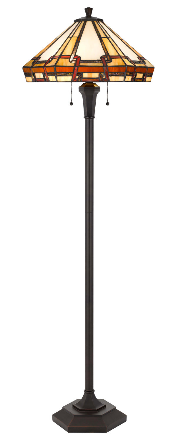 Cal Lighting BO-3016FL Two Light Floor Lamp, Tiffany