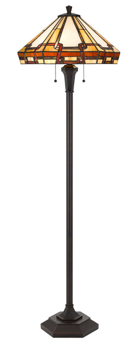 Cal Lighting BO-3016FL Two Light Floor Lamp, Tiffany