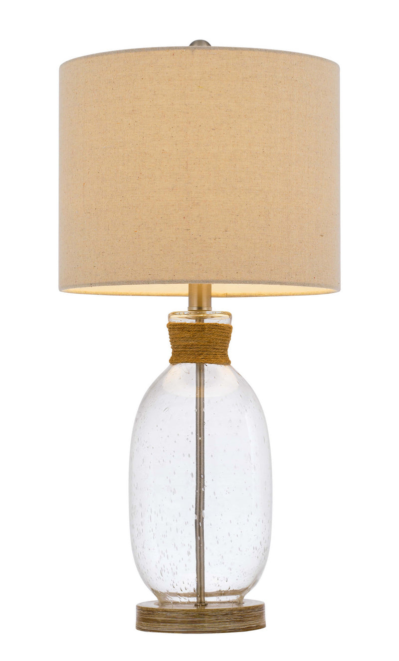Cal Lighting BO-3023TB One Light Table Lamp, Bubble Glass