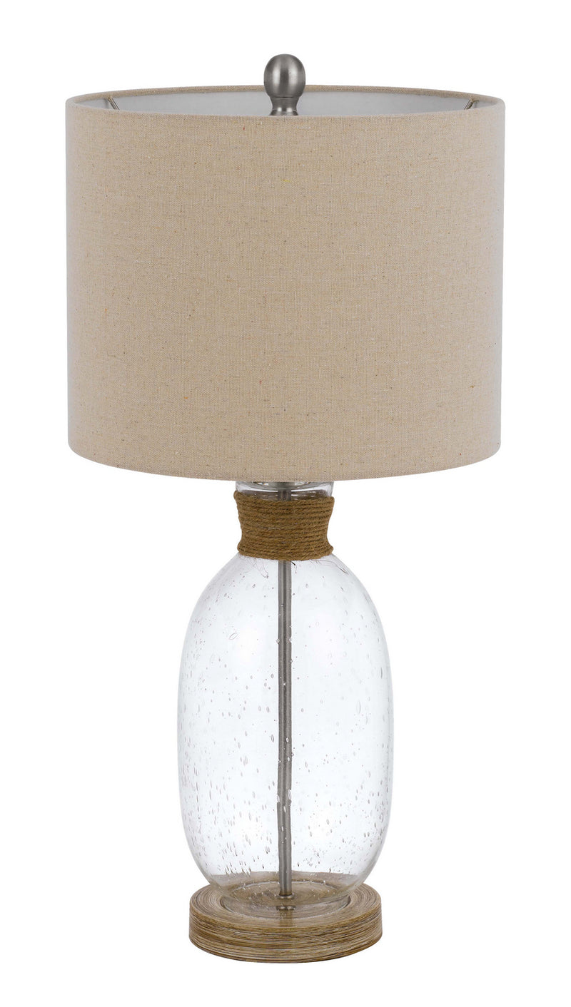 Cal Lighting BO-3023TB One Light Table Lamp, Bubble Glass