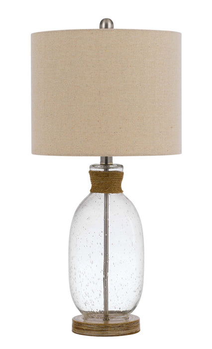 Cal Lighting BO-3023TB One Light Table Lamp, Bubble Glass