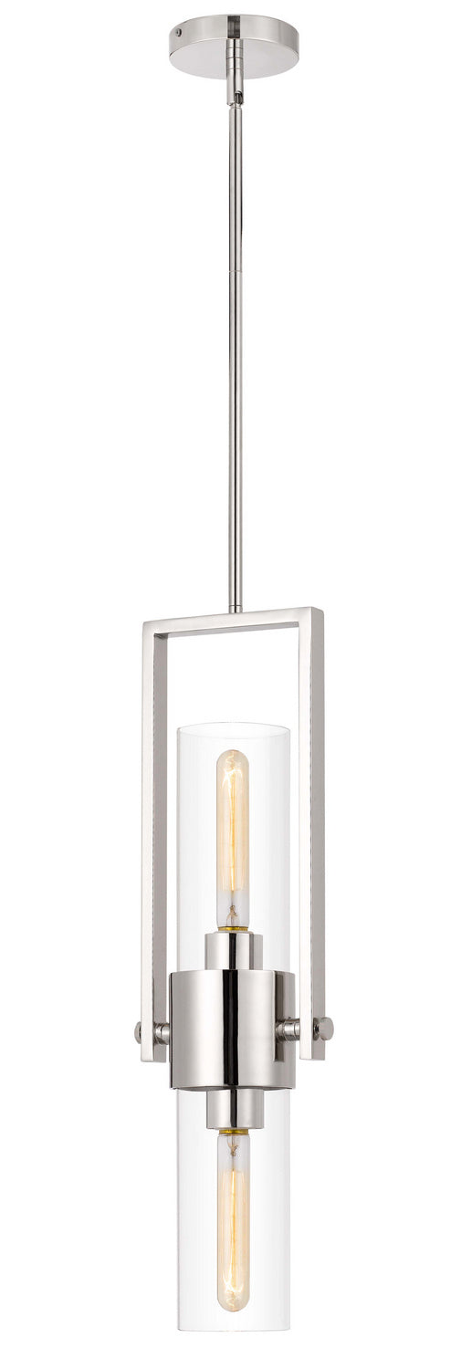 Cal Lighting FX-3758-1 Two Light Pendant, Chrome