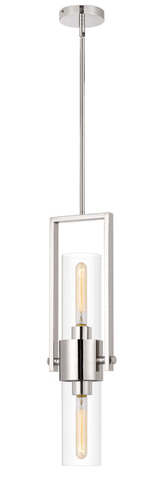 Cal Lighting FX-3758-1 Two Light Pendant, Chrome