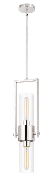 Cal Lighting FX-3758-1 Two Light Pendant, Chrome