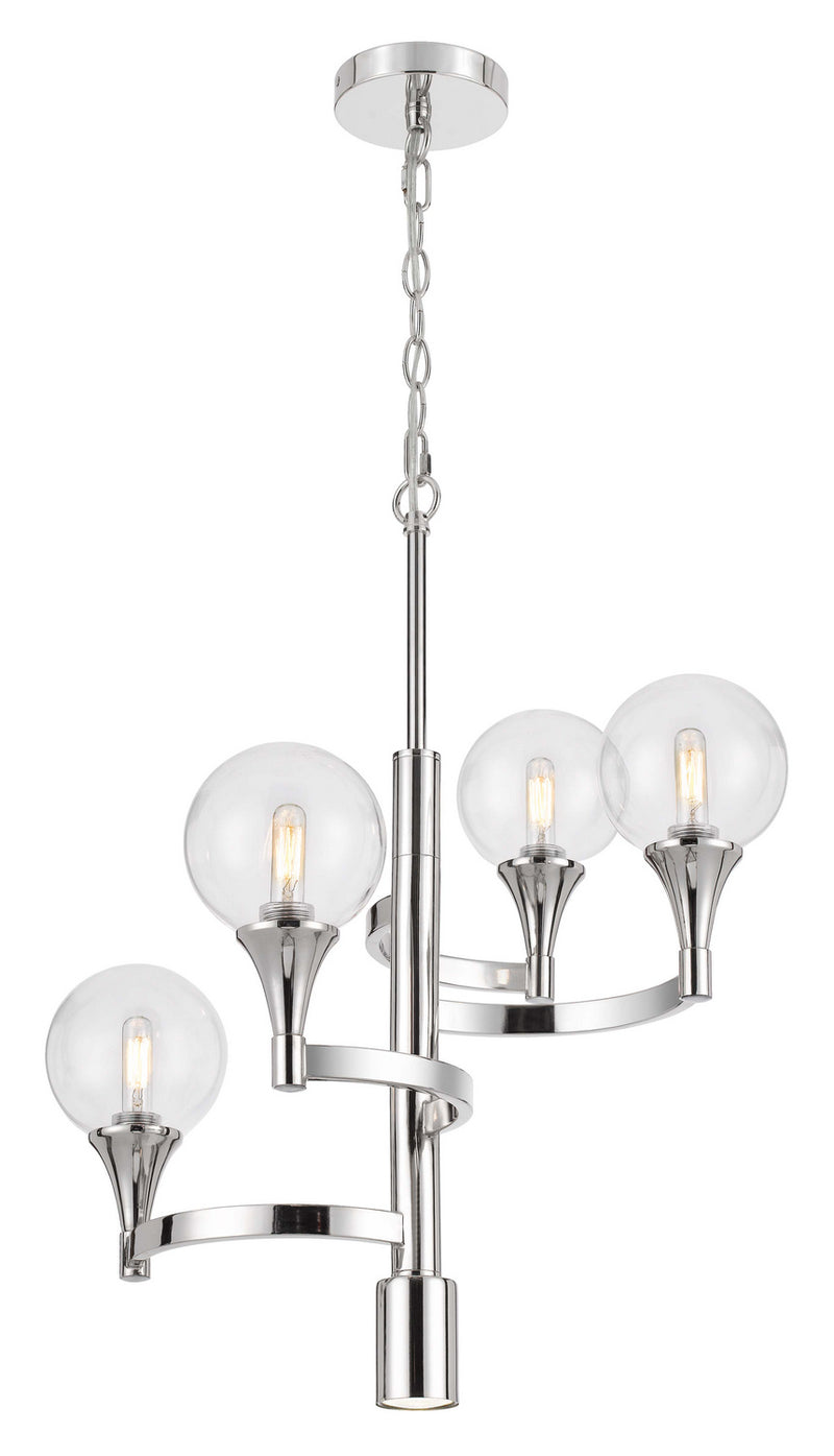 Cal Lighting FX-3759-4 LED Chandelier, Chrome
