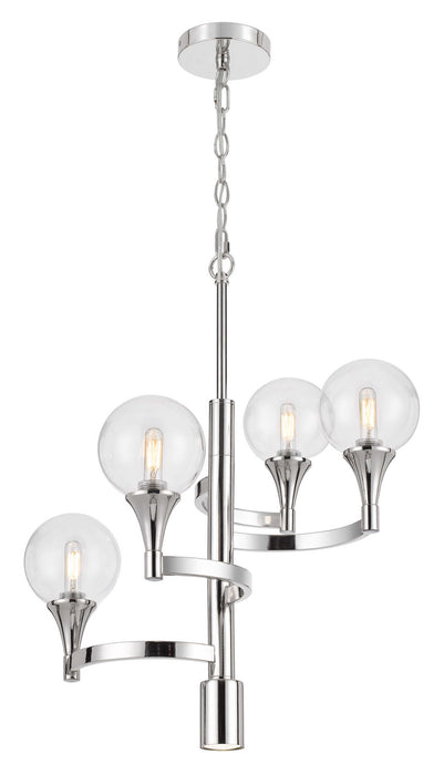 Cal Lighting FX-3759-4 LED Chandelier, Chrome