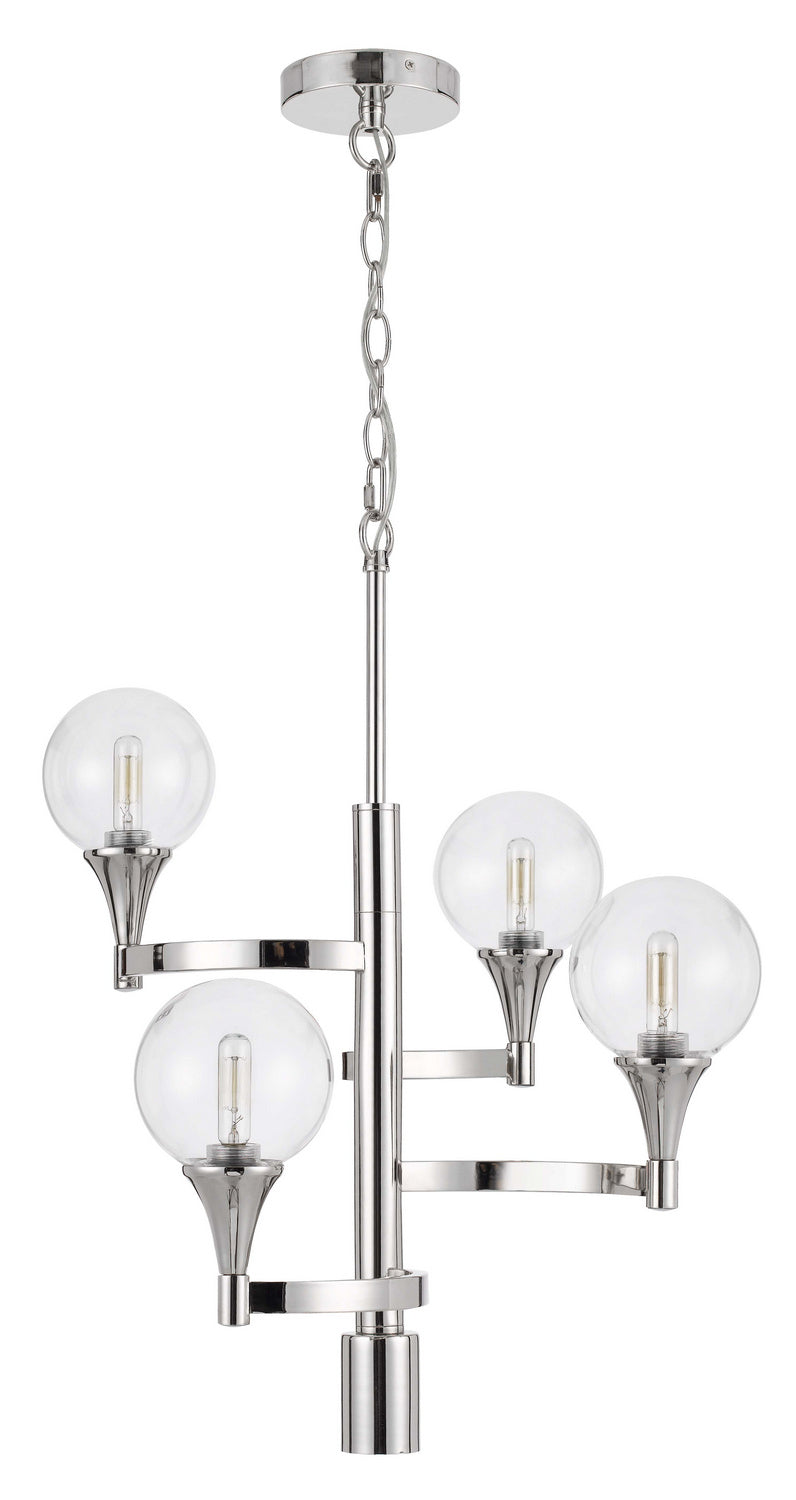 Cal Lighting FX-3759-4 LED Chandelier, Chrome