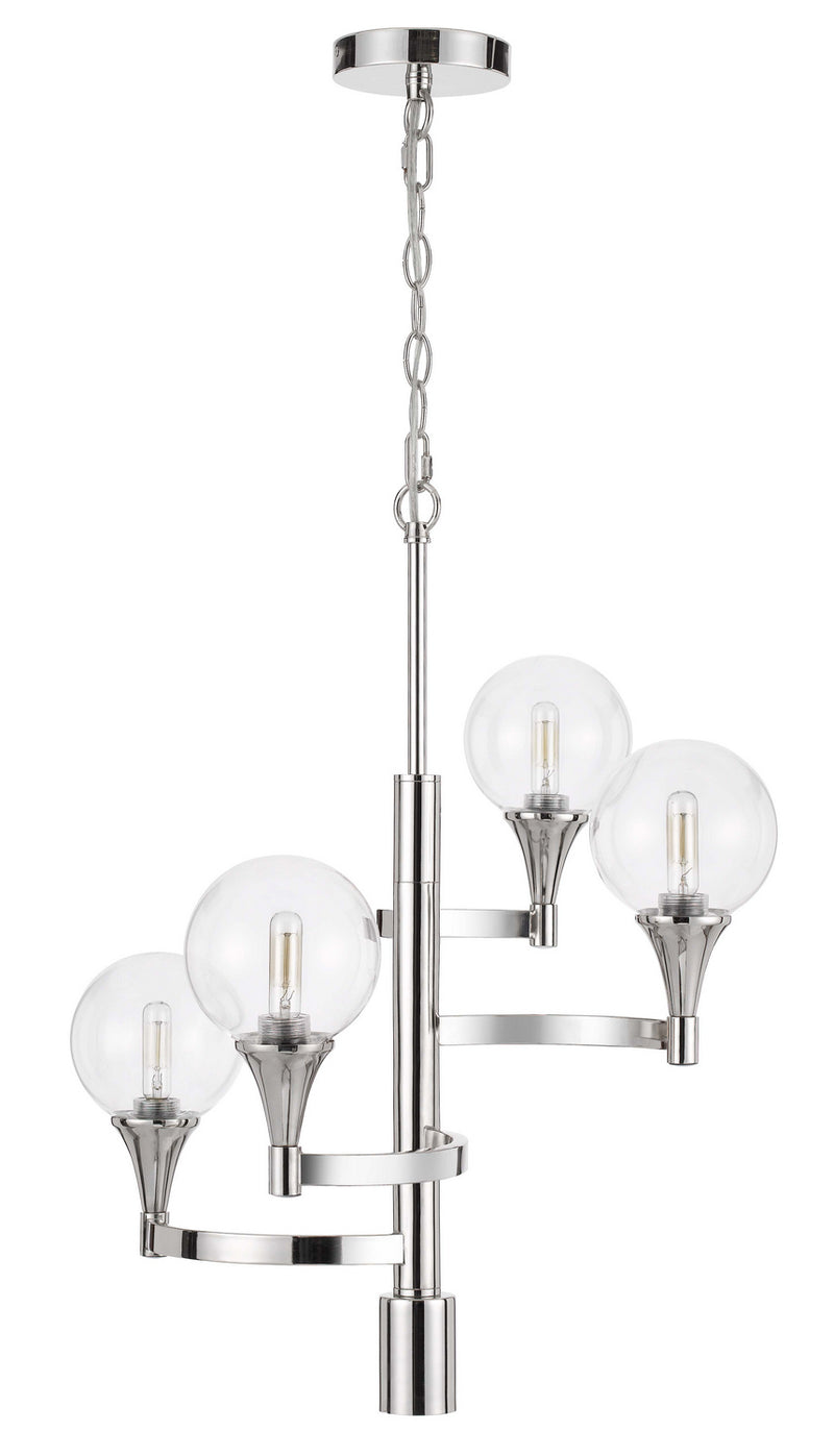 Cal Lighting FX-3759-4 LED Chandelier, Chrome