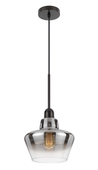 Cal Lighting FX-3771-1 One Light Pendant, Matte Black