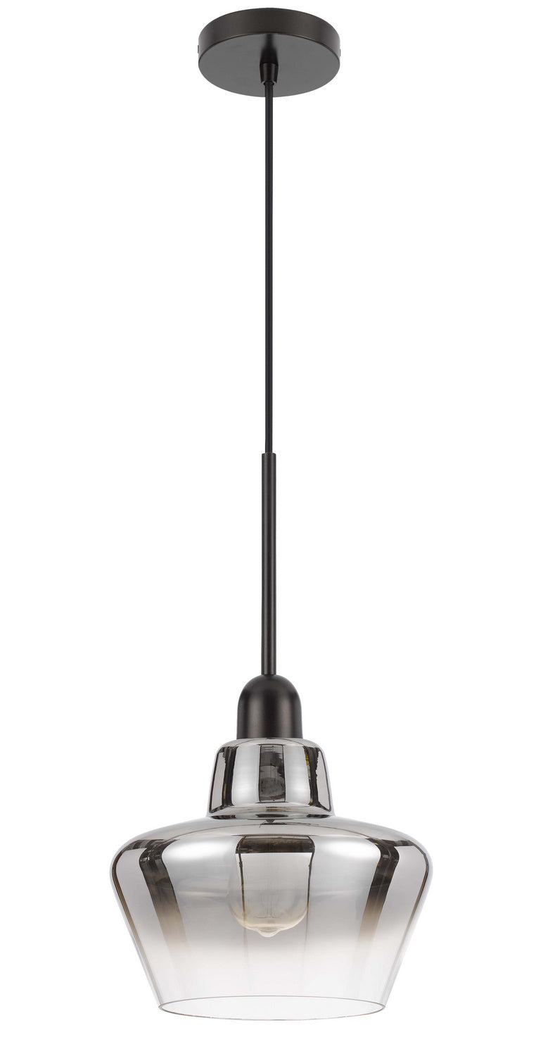 Cal Lighting FX-3771-1 One Light Pendant, Matte Black