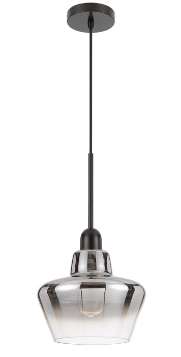 Cal Lighting FX-3771-1 One Light Pendant, Matte Black