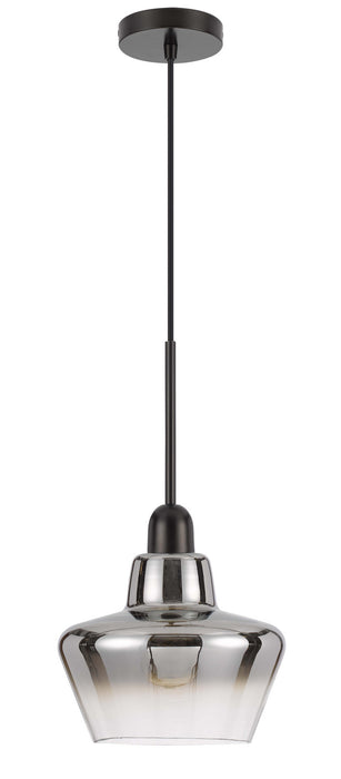 Cal Lighting FX-3771-1 One Light Pendant, Matte Black