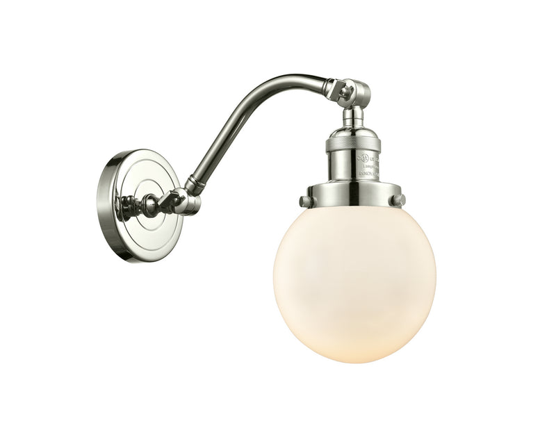 Innovations 515-1W-PN-G201-6 One Light Wall Sconce, Polished Nickel