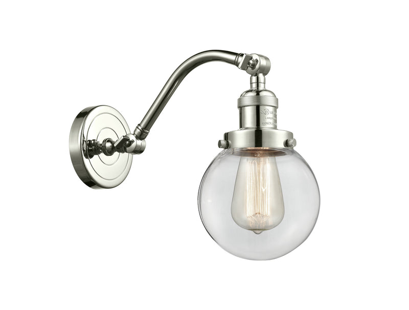 Innovations 515-1W-PN-G202-6-LED LED Wall Sconce, Polished Nickel