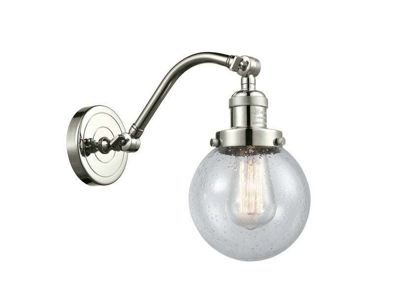 Innovations 515-1W-PN-G204-6 One Light Wall Sconce, Polished Nickel