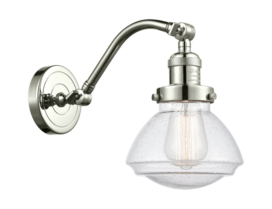 Innovations 515-1W-PN-G324 One Light Wall Sconce, Polished Nickel