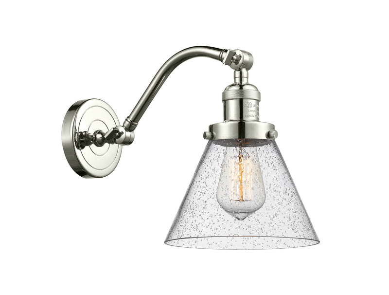 Innovations 515-1W-PN-G44 One Light Wall Sconce, Polished Nickel