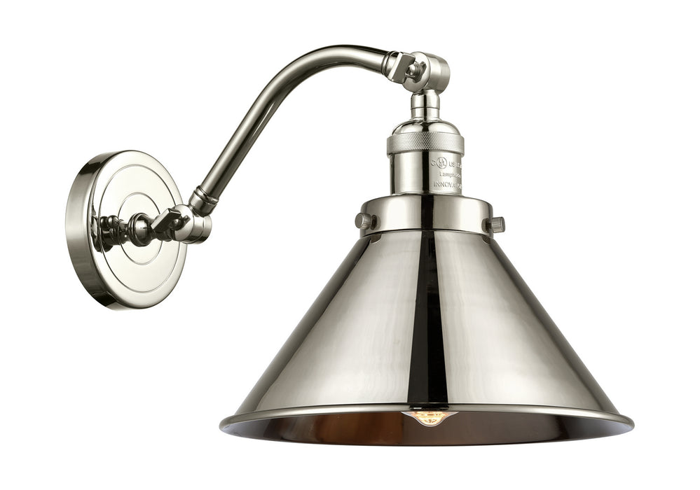 Innovations 515-1W-PN-M10-PN-LED LED Wall Sconce, Polished Nickel