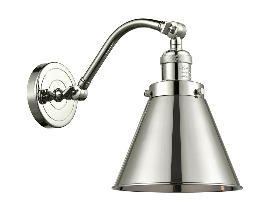 Innovations 515-1W-PN-M13-PN One Light Wall Sconce, Polished Nickel