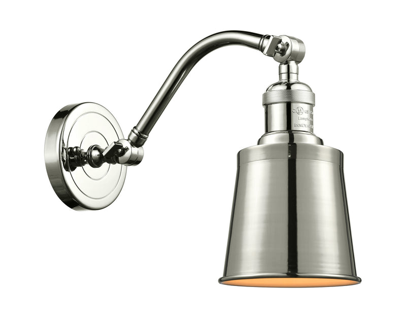 Innovations 515-1W-PN-M9-PN One Light Wall Sconce, Polished Nickel