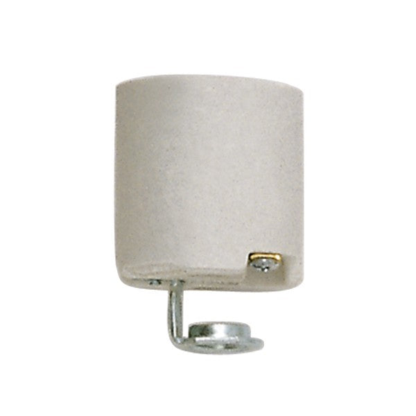 Satco 80-2120 Socket, Glazed White