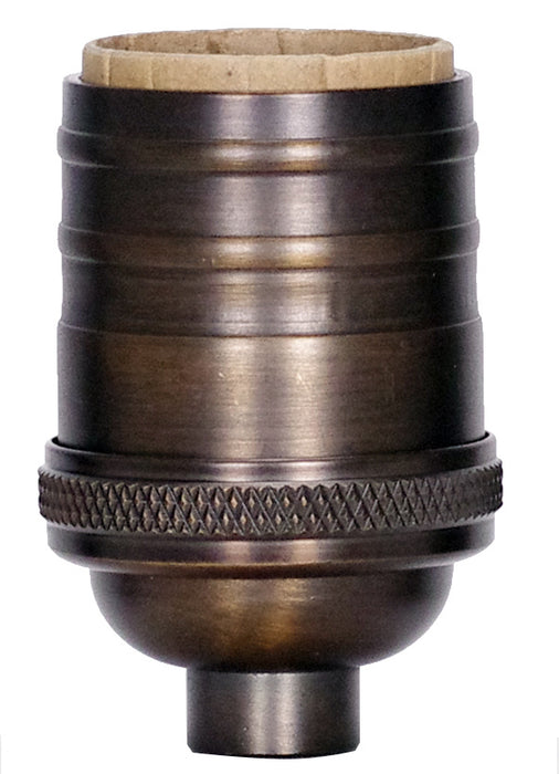 Satco 80-2326 4Pc Short Keyless Brass Skt, Dark Antique Brass